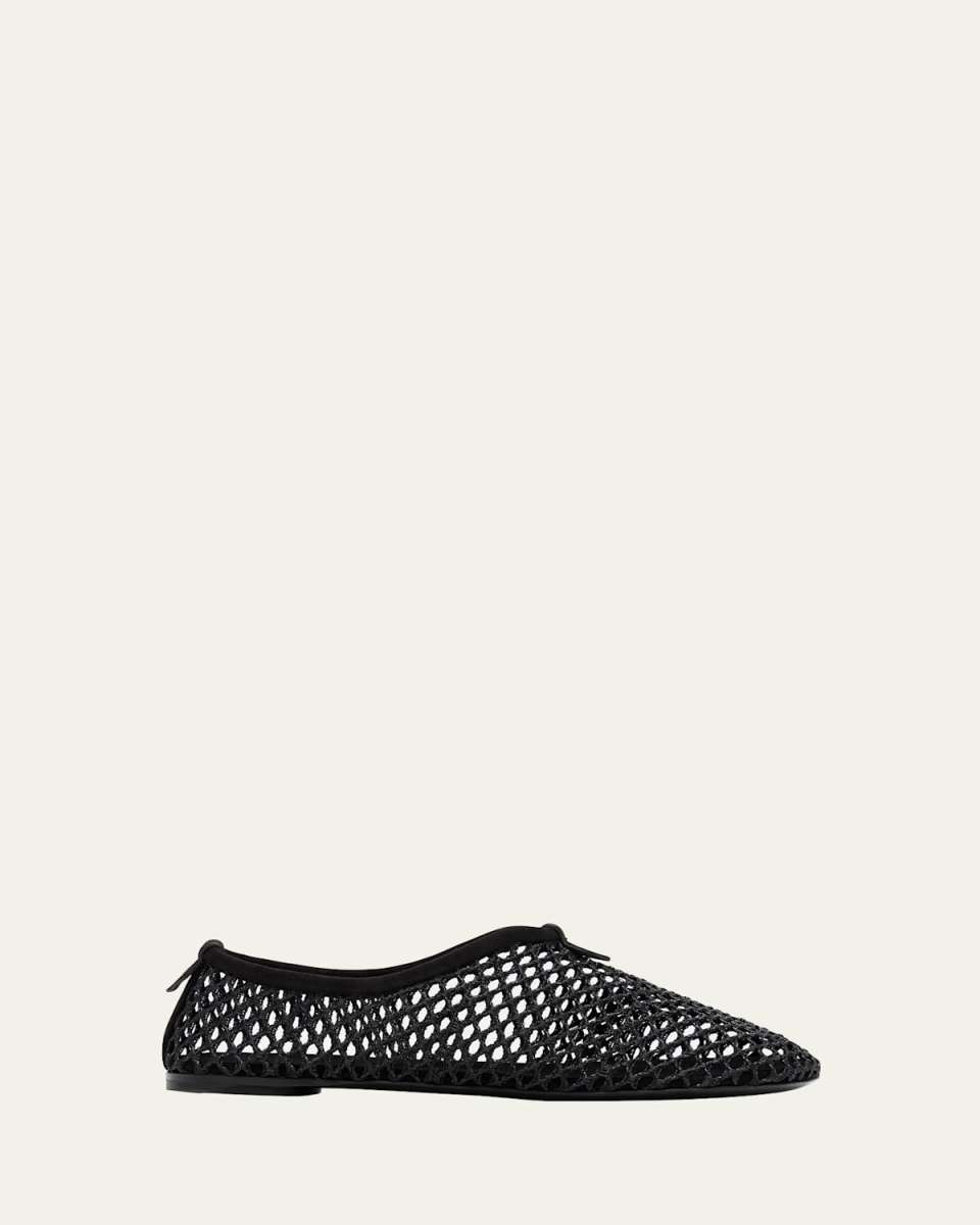 Floaty Fishnet Ballerina Flats